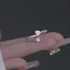 Fingerring, Herz, Zirkonia, Schmuck, Öffnung, verstellbar, Produktbild-Vorschau 4