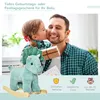 HOMCOM Schaukelpferd Plüsch Schaukeltier Triceratops-Design Produktbild-Vorschau 4