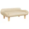 vidaXL Hundebett Creme 70x40x24 cm Stoff Produktbild-Vorschau 1
