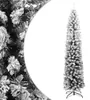 vidaXL Sapin de Noël artificiel élancé avec neige Vert 210 Voir les images du produit 6