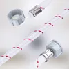 A close-up studio shot of a washing machine inlet hose with connectors. Náhled obrázku produktu