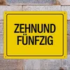 Zehnundfünfzig Metallschild XXL Schild Blechschild Produktbild-Vorschau 2