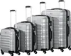 Set di valigie Zelsius 4 pezzi, grigio, valigia da viaggio Anteprima dell’immagine prodotto 1