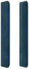 vidaXL Kopfteil mit Ohren Dunkelblau 183x16x118/128 cm Samt Produktbild-Vorschau 4