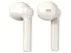 Two white wireless in-ear headphones are shown against a white background. Voir les images du produit