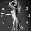 Wallario Design Wanduhr Sexy Beine - Blondine mit langen Produktbild-Vorschau 1