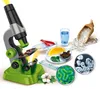 A science kit for children featuring a microscope and various samples for observation. Náhľad obrázku produktu