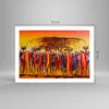 Poster - Poster ohne Rahmen - Afrika Stamm - 70x50 cm - Produktbild-Vorschau 4