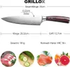 GRILLOX Kochmesser Profi 20cm Allzweckmesser Edelstahl Produktbild-Vorschau 7