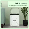 HOMCOM Mülleimer 20L Treteimer Abfalleimer mit Deckel Produktbild-Vorschau 4