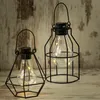 LED Solar Hängeleuchte eckig - Laterne - 3 warmweiße LED - Produktbild-Vorschau 7
