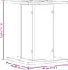 vidaXL Stojan na reproduktory 2 ks. Šedá Sonoma 30x30x40cm Náhled obrázku produktu 8