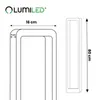 Diagram showing the dimensions of an outdoor lamp. Produktbild-Vorschau