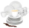 18tlg Kaffeeservice Tommy weiß Porzellan 6 Personen Produktbild-Vorschau 1