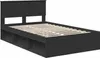 Möbel Bettrahmen Schwarz 120 x 200 cm Massives Kiefernholz Produktbild-Vorschau 4