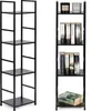ModernHome CWJ3024112L Dřevěný regál s kovovým rámem a 4 Náhled obrázku produktu 9