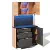 Küchenhochschrank 100x40x180 cm mit LED & Steckdose – Produktbild-Vorschau 15