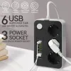 Steckdosenleiste 3-Fach 6 USB Mehrfachsteckdose mit Produktbild-Vorschau 11
