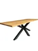 Tisch Massivholz Eichenholz - Tischplatte Geradekante /4cm Produktbild-Vorschau 1