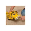 A child's hand is touching a toy school bus. Anteprima dell’immagine prodotto