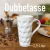 Dubbetasse weiß 0,5 L ohne Aufdruck (durchgedubbt) - XXL Produktbild-Vorschau 2