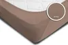 2 Spannbettlaken Bettlaken taupe braun nougat 180x200 cm - Produktbild-Vorschau 4