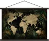 MuchoWow® Textilposter Weltkarte - Vintage - Tropische Produktbild-Vorschau 1