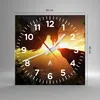 Wanduhr - Quadrat - Glasuhr - Drache Rock Kreatur - 40x40cm Produktbild-Vorschau 3