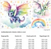255 Wandtattoo bunte Drachen - Größe 750 x 420 mm Produktbild-Vorschau 2