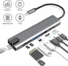 USB C Hub 8 in 1 Adapter HDMI 4K USB 3.0 Micro SD RJ45 Produktbild-Vorschau 9