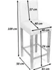 2er-Set Barhocker Barstuhl M37 Kunstleder  creme, helle Produktbild-Vorschau 8