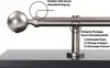 Close-up of a curtain rod bracket and pole, showing assembly instructions. Produktbild-Vorschau