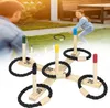 XINZI Wurfspiel Outdoor Ringwurfspiel aus Holz Wurfringe Produktbild-Vorschau 1