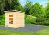 Karibu Saunahaus Außensauna Gartensauna Pepe 2 + 9kw -Ofen Produktbild-Vorschau 3