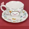 Dancing Butterflies Tasse mit Untertasse Porzellan floral Produktbild-Vorschau 5