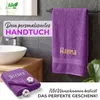 AR Line Duschtuch 70x140 cm mit Namen bestickt – Produktbild-Vorschau 3