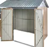 BELIANI Zahradní kůlna hnědá ocelová 235 x 175 cm Náhled obrázku produktu 9