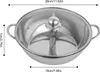 28 x 7cm Hot Pot en acier inoxydable avec diviseur, Set de Voir les images du produit 9