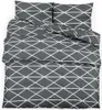 vidaXL Set di biancheria da letto grigio 140x200 cm cotone Anteprima dell’immagine prodotto 1