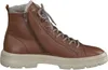 A single brown leather boot with a white sole and laces, set against a white background. Anteprima dell’immagine prodotto