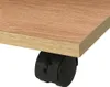 vidaXL Bočný stolík s kolieskami 50 × 35 × 42 cm Dub hnedý Náhľad obrázku produktu 4