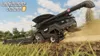 A black combine harvester is shown in a field, harvesting crops and kicking up dust. The game title 'Landwirtschafts-Simulator 19' is visible in the top left corner. Produktbild-Vorschau