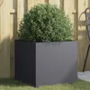 vidaXL Pflanzkübel Anthrazit 49x47x46 cm Stahl Produktbild-Vorschau 2