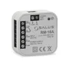 A close-up studio shot of a white and gray electrical relay device with black screw terminals and labeling. Produktbild-Vorschau