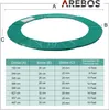 AREBOS Trampolin Randabdeckung Ø 366 cm Grün | UV-beständig Produktbild-Vorschau 5