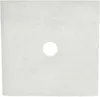 A square white filter with a circular cutout in the center. Produktbild-Vorschau