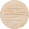 vidaXL Tischplatte Weiß Ø90x2,5 cm Massivholz Kiefer Produktbild-Vorschau 3