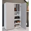 LonaXL5DT Schuhschrank 2 Türen weiß, grau. Produktbild-Vorschau 2