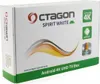 The image shows the retail packaging of an Octagon Spirit White Android TV Box. Produktbild-Vorschau
