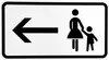ORIGINAL Verkehrsschild Nr. 1000-12 Fußgänger Gehweg Links Produktbild-Vorschau 1